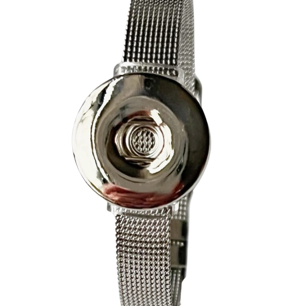 Snap Charm Bracelet Stainless Steel for 1 Standard Size Snap - Adjustabl… - Picture 3 of 6